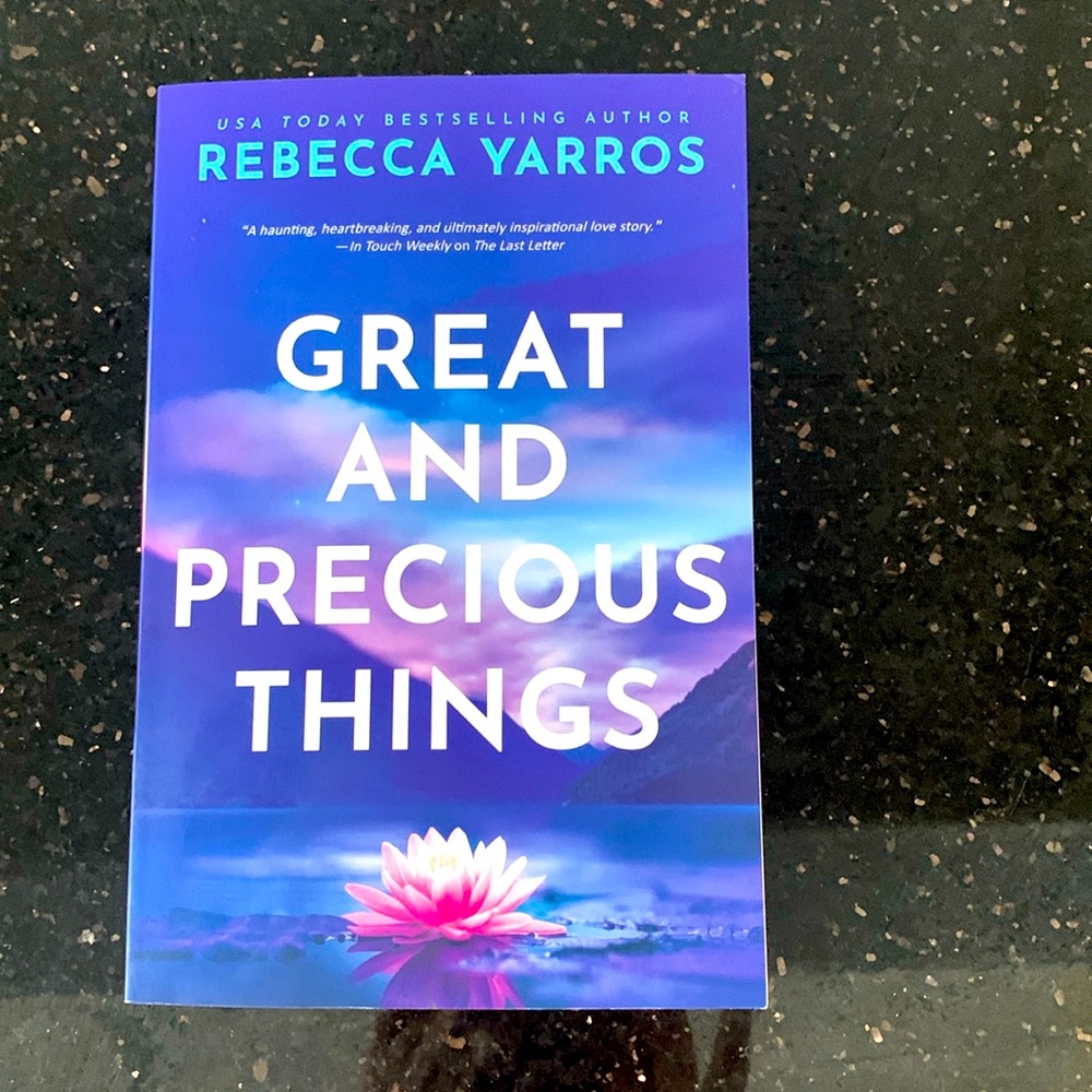 Paperback “ Great and Precious Things” by Rebecca Yarros 
Romance genre New